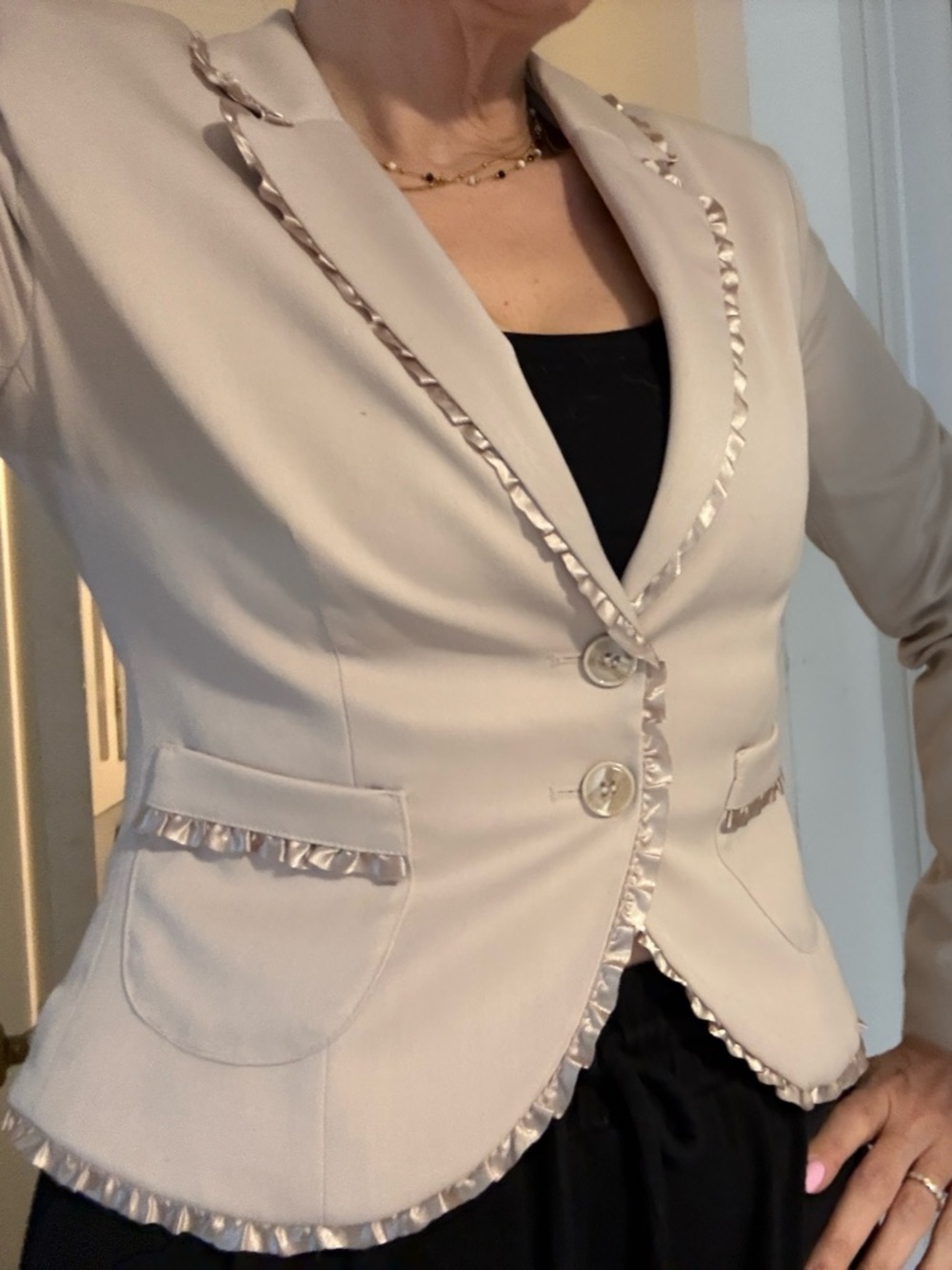 Cute ruffle trim blazer - Picture 11 of 11